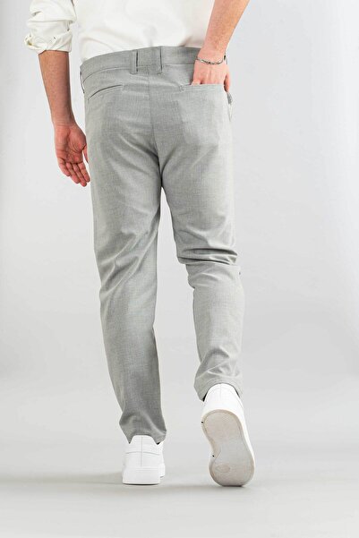 bombe Erkek Gri Slim Fit Dar Kesim Jogger Pantolon Siyah