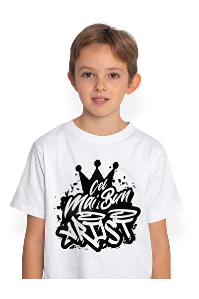 StoryGift Romania Tricou Copii Baieti Pentru Cel Mai Bun artist, Apreciere, C...