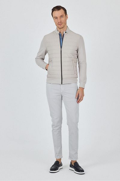 İmza Plain Supreme Stand Collar Unlined Slim Fit Coat 1007250114