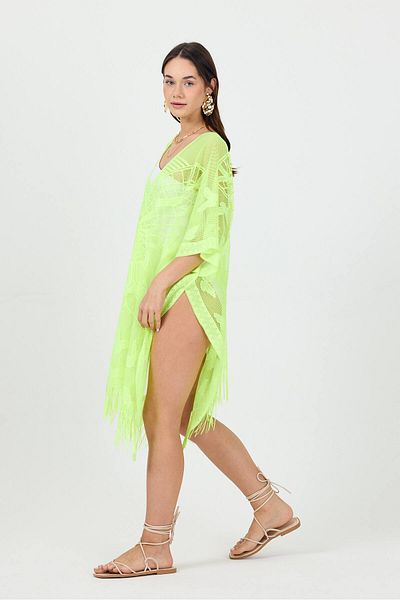 Bysenby Bysen Butterfly Patterned Beach Pareo - Loose Dress