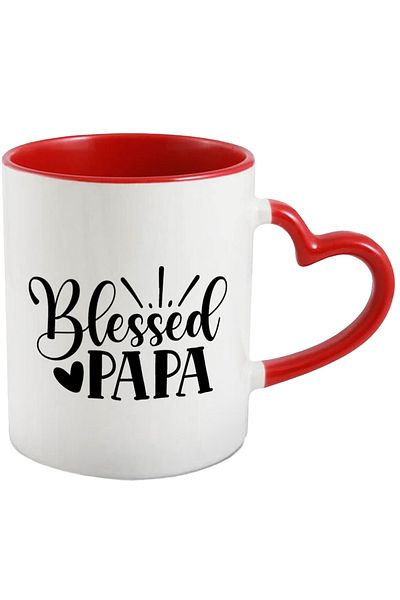 StoryGift Romania Mug for a blessed father with a good wife and good children with Ma, Cu, STG