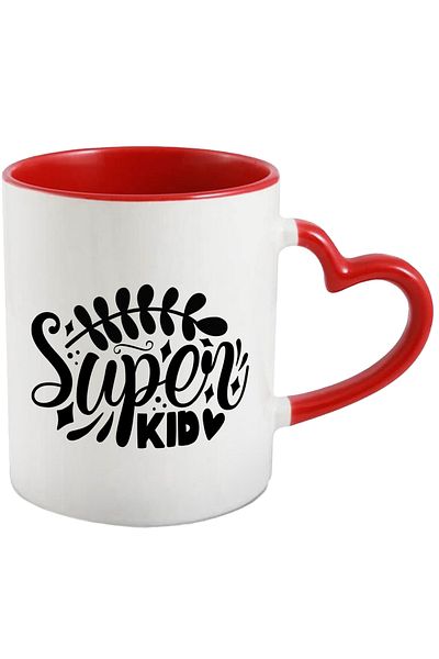StoryGift Romania Mug for a good and good at studying child with the text "Super kid" with Handle, With, STG
