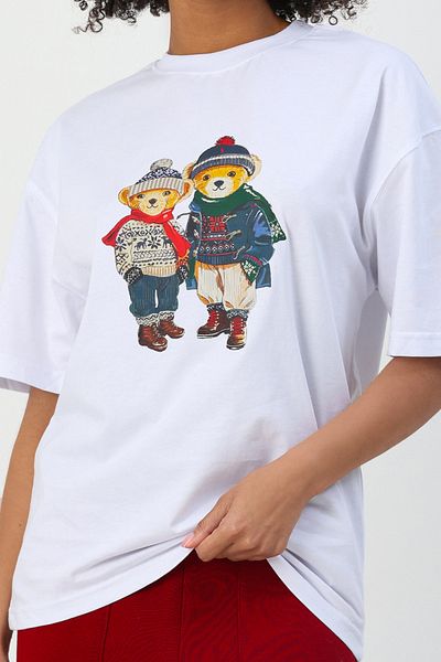 The Champ Clothing Μπλουζάκι 100% Cotton Dear Concept Teddy Printed