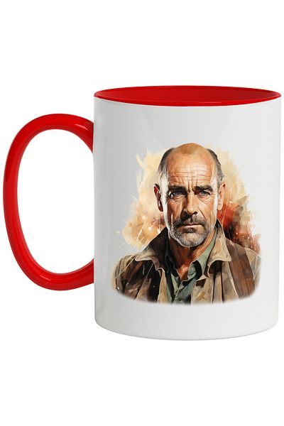 StoryGift Romania Mug With Liam Cunningham, Actor, Movies, TV Series, Multicolor 330 ml, Ceramic with, With ,STG