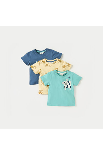 Juniors Printed T-Shirt With Short Sleeves - Set Of 3