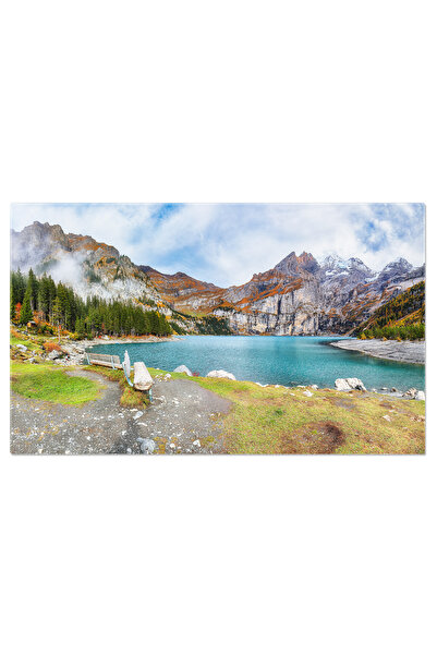 StoryGift Romania Tablou Canvas View Incredibila De Toamna A Lacului Oeschine...