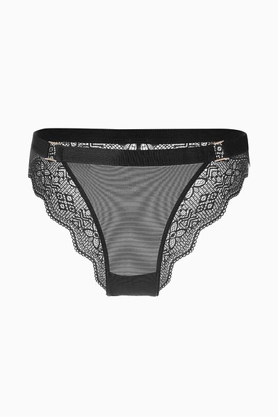 Wonna Slip din dantelă - 2576 - Negru