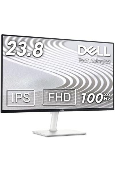 Dell S2425H 24-inch Monitor, FHD (1920 x 1080), 100 Hz, Water and Dust Resistant, 4ms, 99% sRGB, Bui