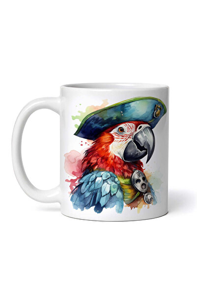 OEM Cană albă personalizată, Papagal Pirat, INOVATIX®. 330ml