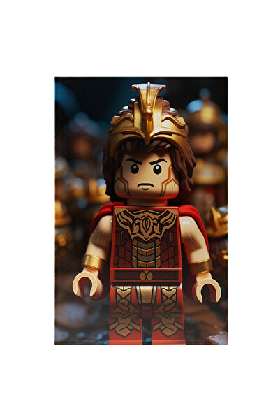 StoryGift Romania Tablou Canvas: Baietel Soldat Fornite Lego Cu Armura Rosie ...