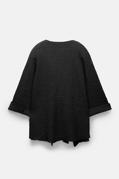 Pull & Bear Rustic blouse with front knot