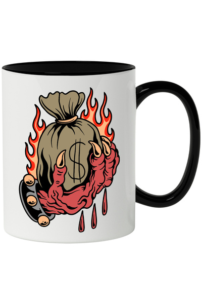 StoryGift Romania Cana Cu Mana, Demon, Flacari, Punga, Bani, Dolari, Bratara,...