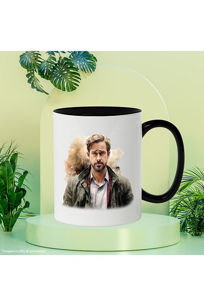 StoryGift Romania Mug With Jake Gyllenhaal, Actor, Superhero Movies, Multicolor 330 ml, Ceramic, With,STG