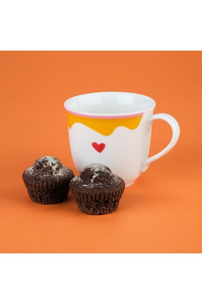 Evidea Kitchen Granny Mug - Blue / Yellow - 290 ml