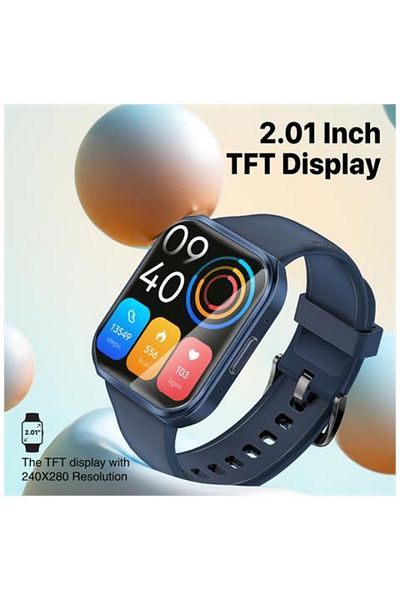 Promate Smartwatch XWatch-TF2 - 2.01 inch Display - Dual Bluetooth Support - Blue