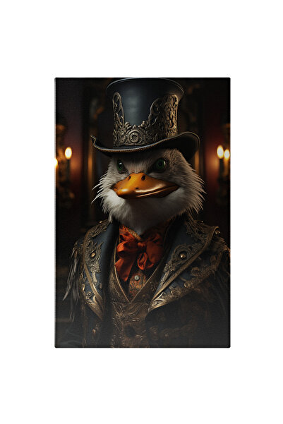 StoryGift Romania Tablou Canvas: Portret Aristocrat Pasăre Cu Joben Și Fundă ...