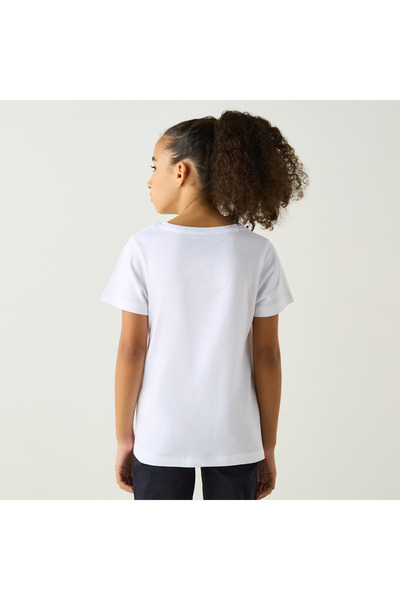 Juniors Ksa National Day Print T-Shirt With Short Sleeves