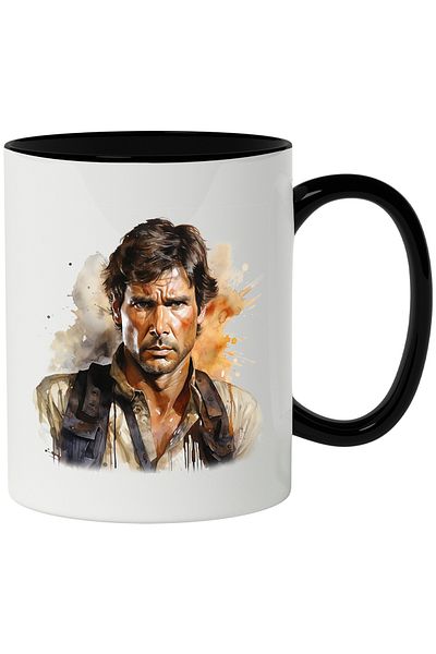 StoryGift Romania Han Solo Mug, Fictional Character, Star Wars, Multicolor 330 ml, Ceramic, With ,STG