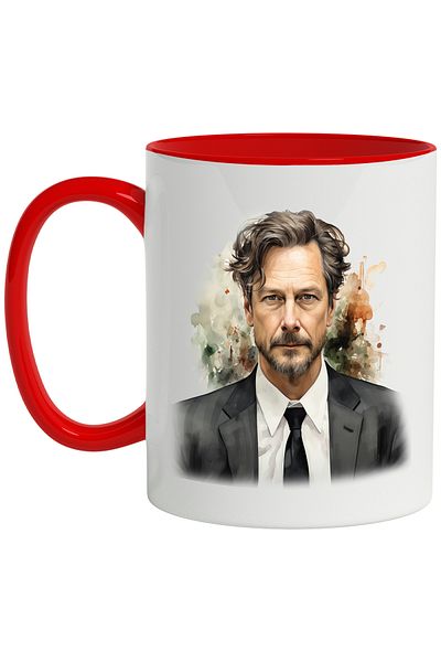 StoryGift Romania Mug With Colin Firth, Famous Actor, Movies, Artist, Multicolor 330 ml, Ceramic c, With ,STG