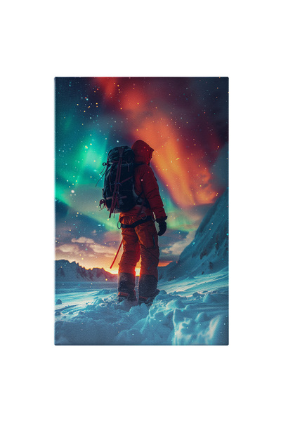 StoryGift Romania Tablou Canvas Turistul Martor Al Frumuseții De La Polul Nor...