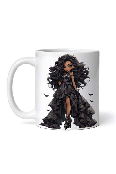 OEM Cană albă personalizată, Păpușa Demonică Eda, INOVATIX®. 330ml