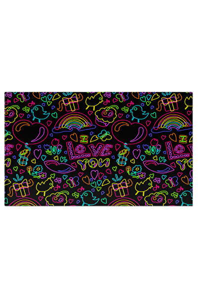 StoryGift Romania Tablou Canvas: Dragoste Neon - Un Model Decorativ Plin De C...