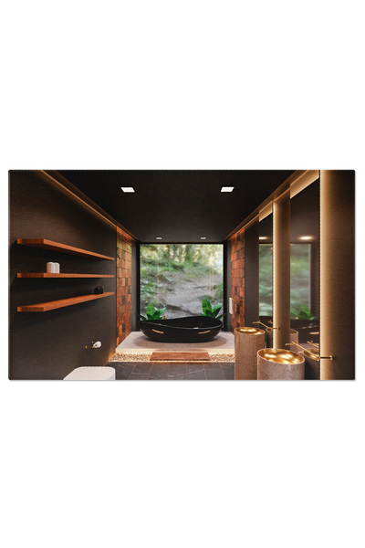 StoryGift Romania Tablou Canvas Design De Baie Luxos Cu Cada Inconjurata De E...