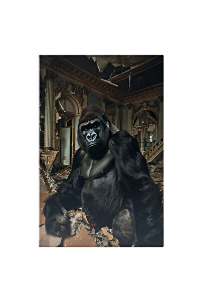 StoryGift Romania Tablou Canvas Maimuță Nervoasă Printre Rămășițele Din Cosns...