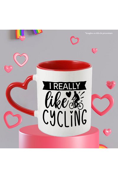 StoryGift Romania Mug for cycling enthusiasts who really like it with Handle Ini, With, STG