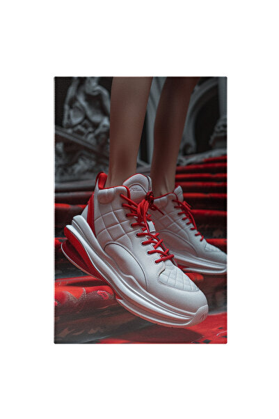 StoryGift Romania Tablou Canvas O Capodoperă La Picioare Adidași Albi Flairul...