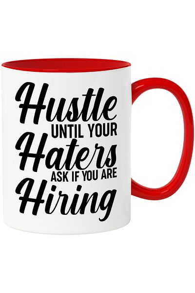 StoryGift Romania Mug with a message that urges you to work until your enemies ask you yes, With ,STG