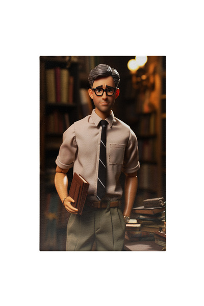 StoryGift Romania Tablou Canvas: Papusa Baiat In Camasa Cu Cravata Si Pantalo...