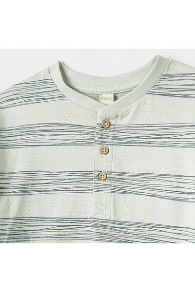 giggles Striped T-Shirt With Short Sleeves