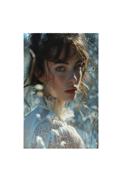 StoryGift Romania Tablou Canvas Pistruiata Draguta Cu Ochii Senini Si Parul S...