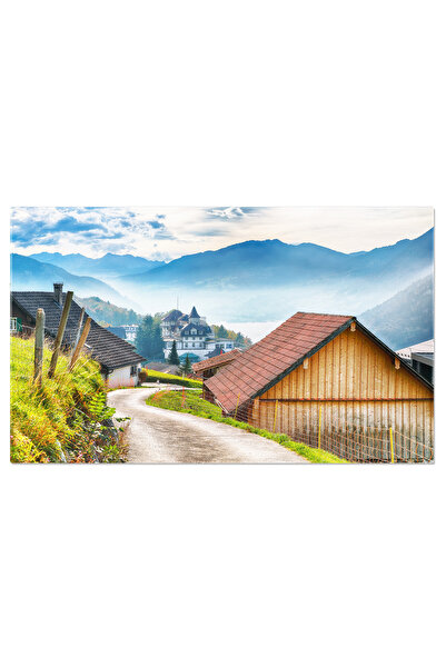 StoryGift Romania Tablou Canvas Vedere Cuceritoare In Toamna In Stansstad, El...