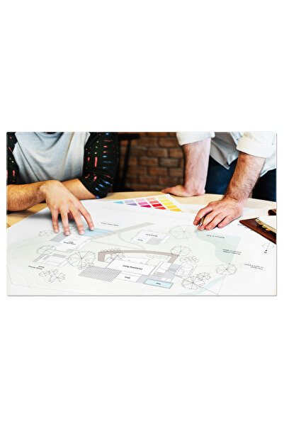 StoryGift Romania Tablou Canvas: Discutii Creative In Studio De Design - Blue...