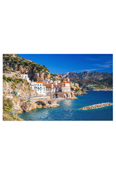 StoryGift Romania Tablou Canvas: Atrani Si Arhitectura Italiana, Peisaje Medi...