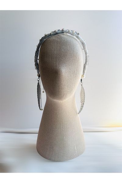 Bukiro Chain Detailed Pearl Crown Festival Crown οργάνωση αρραβώνων με μαργαριταρένιο στέμμα ρυθμιζόμενο