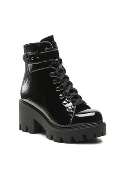 Altercore Ghete de damă ALTERCOREENIDVEGANBLACKPATENT negru