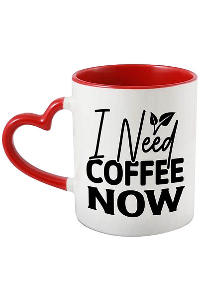 StoryGift Romania Mug for those who need coffee with a message in English with a Red Heart Handle, with ,STG