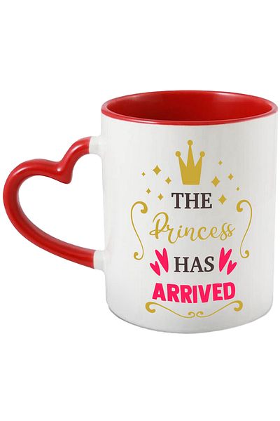 StoryGift Romania Mug for a loved and spoiled girl with the message "The princess has arrived" - p, Cu,STG