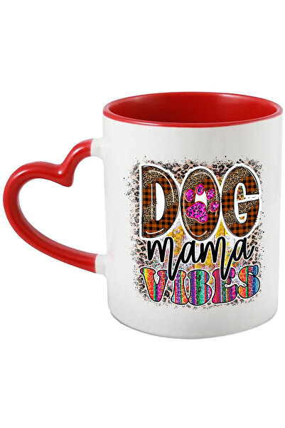 StoryGift Romania Cana cu mesajul "Dog Mama Vibes", caine, animal de companie...