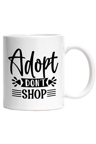 StoryGift Romania Cana cu mesajul "Adopt, don't shop" - adopta, nu cumpara an...