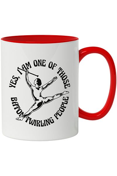 StoryGift Romania Mug With Message Yes I Am One Of Those People Batontwirling, Sport, Multicolor 330 , With ,STG