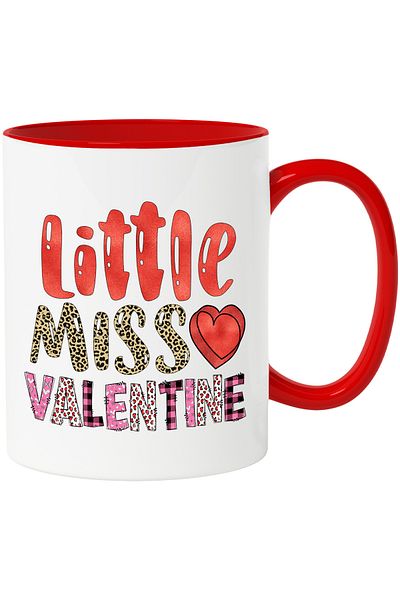StoryGift Romania Mug with the message "Little Miss Valentine", little, miss, Valentine's Day, il, Cu, STG