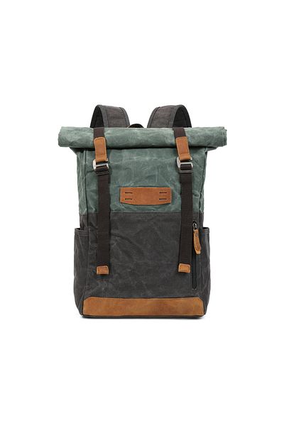 JOLAR. Canvas backpack, for travel, hiking, laptop compartment, waterproof, unisex, JOLAR.