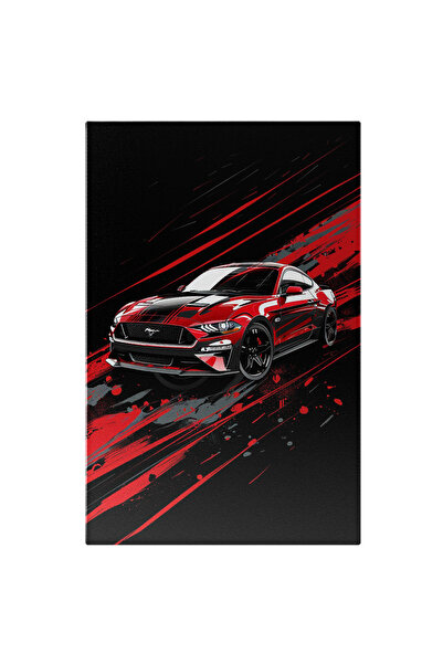 StoryGift Romania Tablou Canvas Ford Mustang Masina Frumoasa Intr-un Decor Ro...