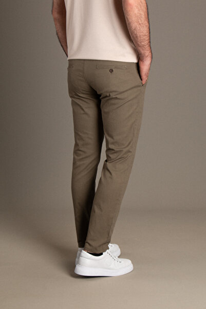 JR9 ERKEK HAKİ KETEN PANTOLON