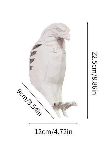 Umul Store Kartal Figür Pilli Led Aplik Siyah Duvar Lambası Dekoratif Ve Modern