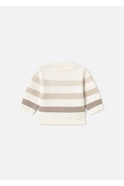 MAYORAL Baby Boy Striped Sweater Cream 1391